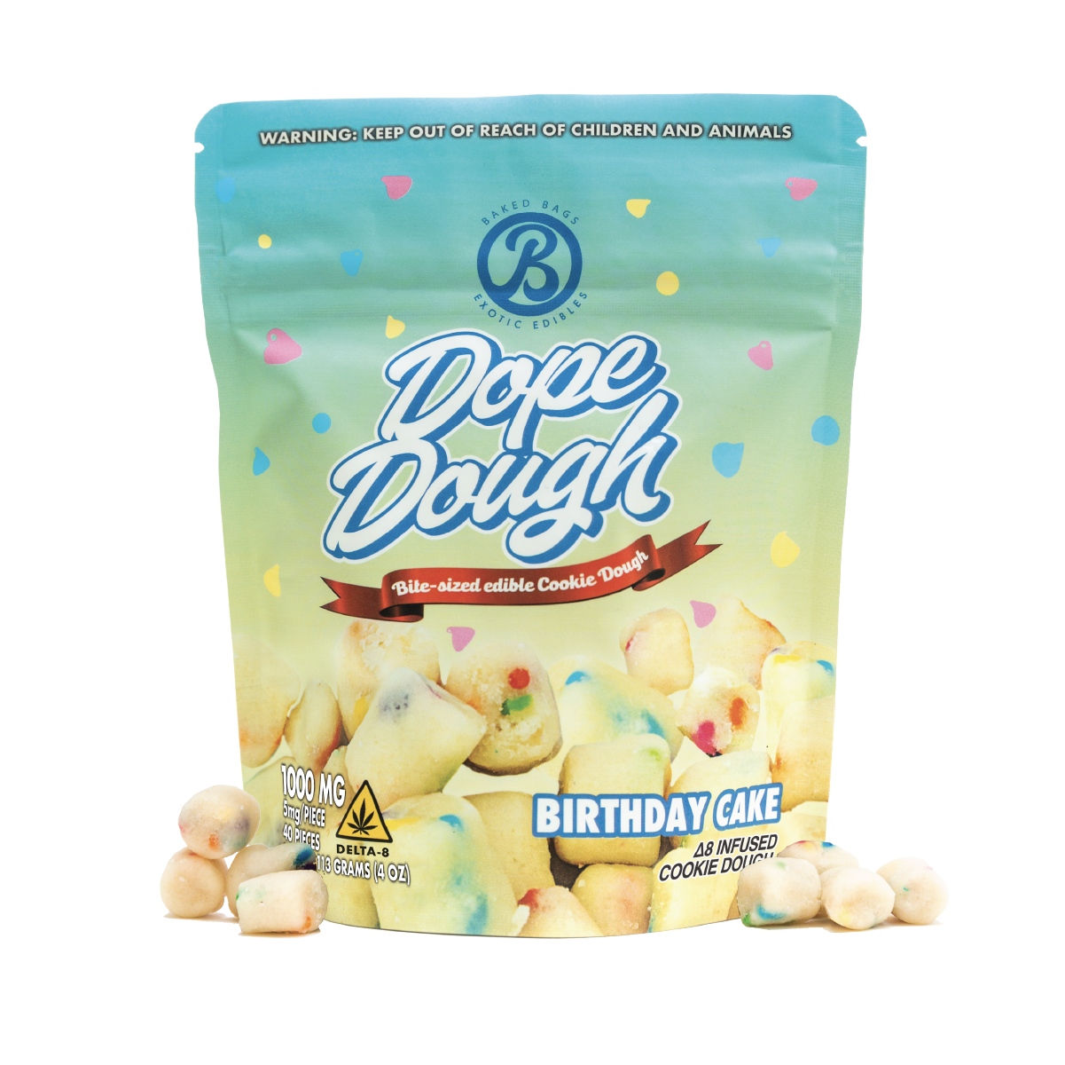 DOPE DOUGH - TARTA DE CUMPLEAÑOS 1000MG